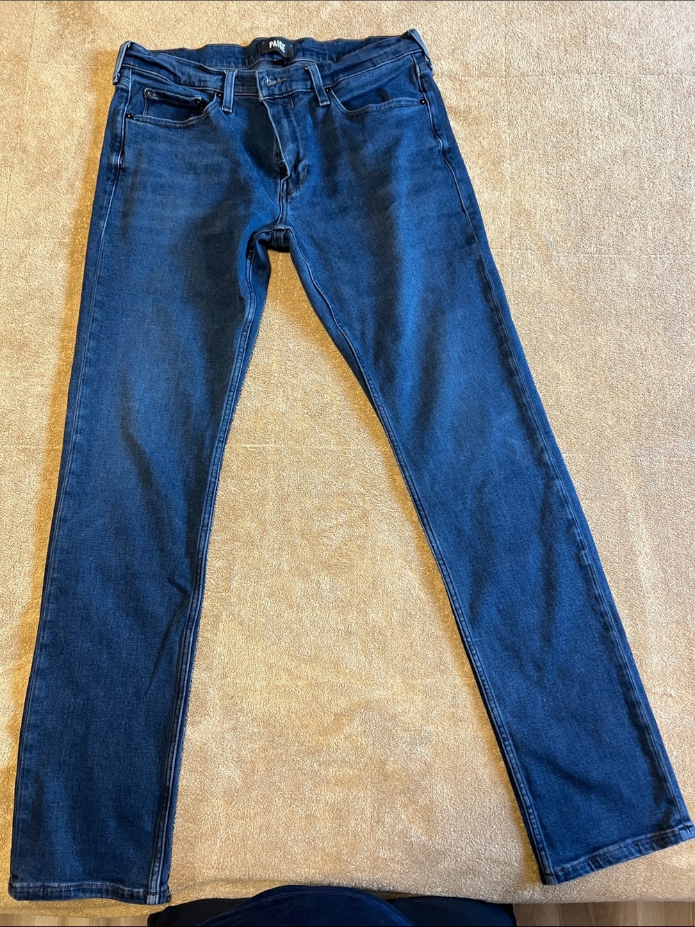 PAIGE Men’s Slim Straight Jeans - Deep Blue Wash 33x32